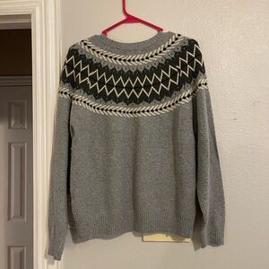 Stylish Gray and Black Women's Sweater